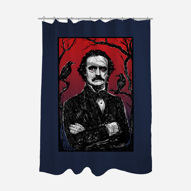 The Poet-None-Polyester-Shower Curtain-kharmazero