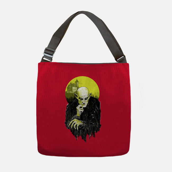 Dark Portrait-None-Adjustable Tote-Bag-kharmazero