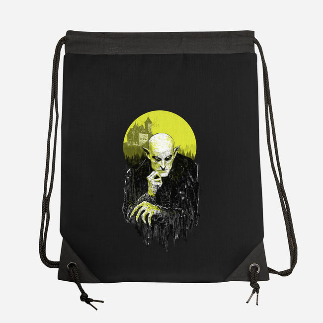 Dark Portrait-None-Drawstring-Bag-kharmazero