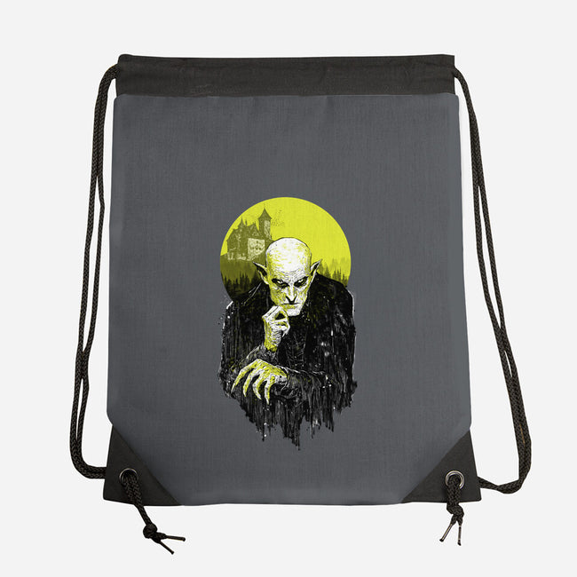 Dark Portrait-None-Drawstring-Bag-kharmazero