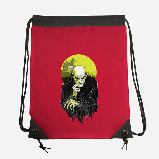 Dark Portrait-None-Drawstring-Bag-kharmazero