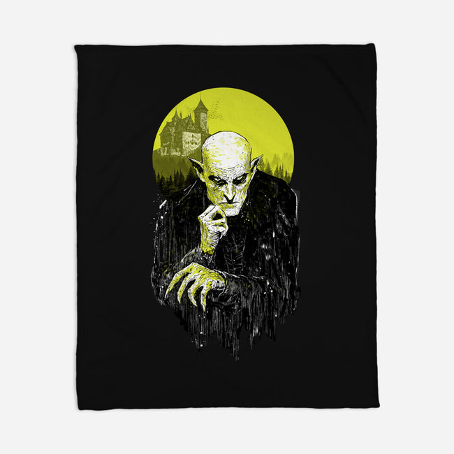 Dark Portrait-None-Fleece-Blanket-kharmazero