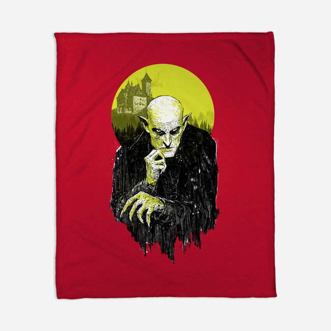 Dark Portrait-None-Fleece-Blanket-kharmazero