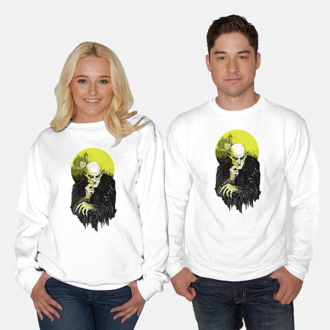 Dark Portrait-Unisex-Crew Neck-Sweatshirt-kharmazero