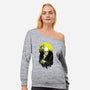 Dark Portrait-Womens-Off Shoulder-Sweatshirt-kharmazero