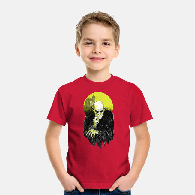 Dark Portrait-Youth-Basic-Tee-kharmazero