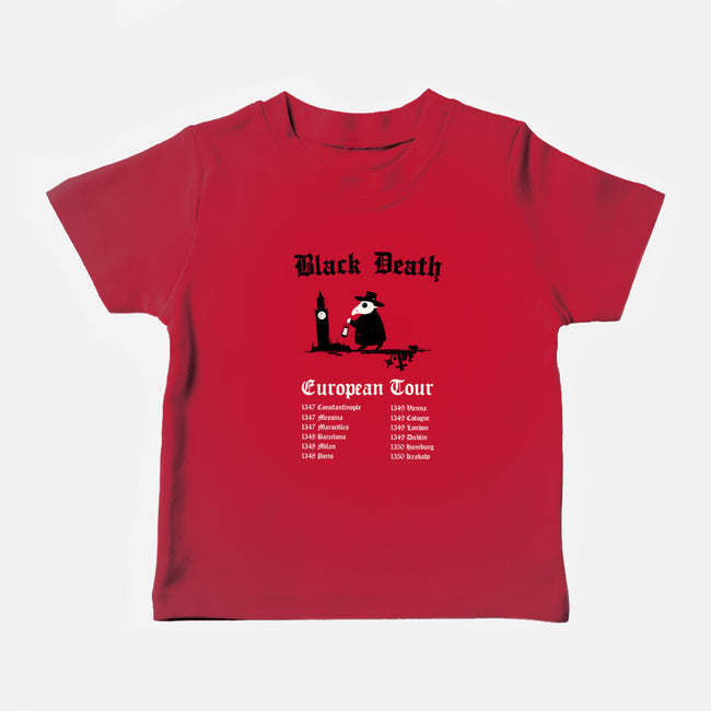 Black Death European Tour-Baby-Basic-Tee-Mattania