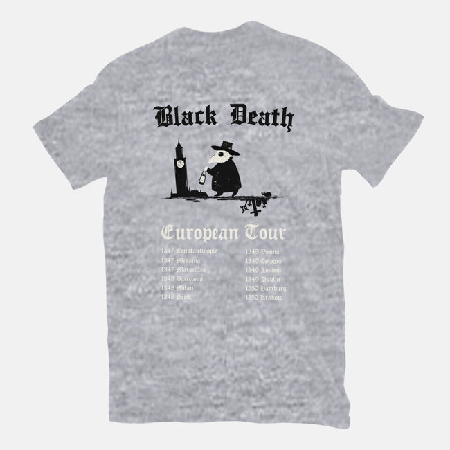 Black Death European Tour-Womens-Fitted-Tee-Mattania