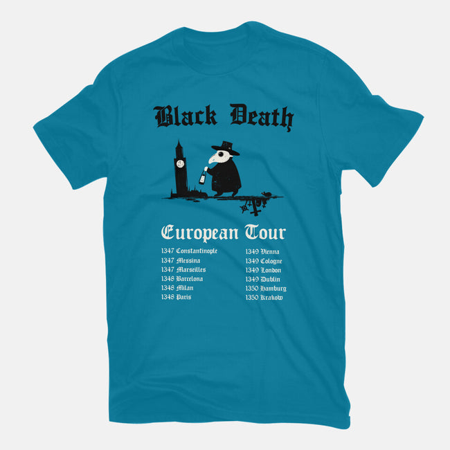 Black Death European Tour-Womens-Fitted-Tee-Mattania