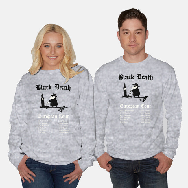 Black Death European Tour-Unisex-Crew Neck-Sweatshirt-Mattania