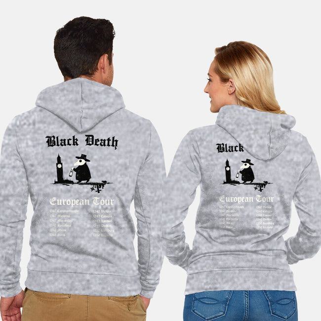 Black Death European Tour-Unisex-Zip-Up-Sweatshirt-Mattania