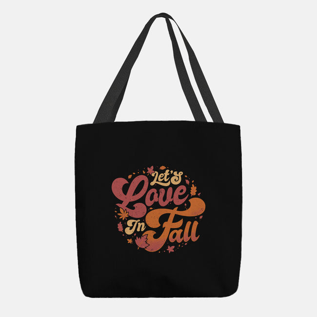 Let's Love In Fall-None-Basic Tote-Bag-teesgeex