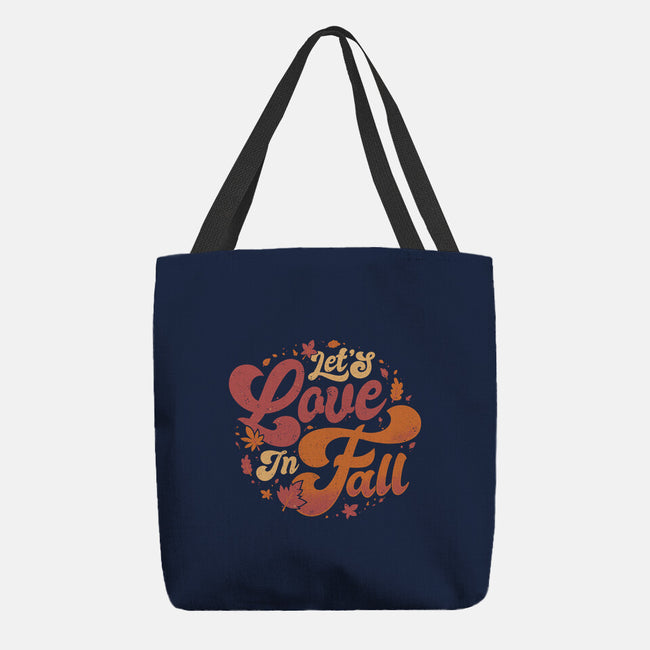 Let's Love In Fall-None-Basic Tote-Bag-teesgeex