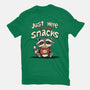 Just Here For The Snacks-Womens-Basic-Tee-Geeky Girlky