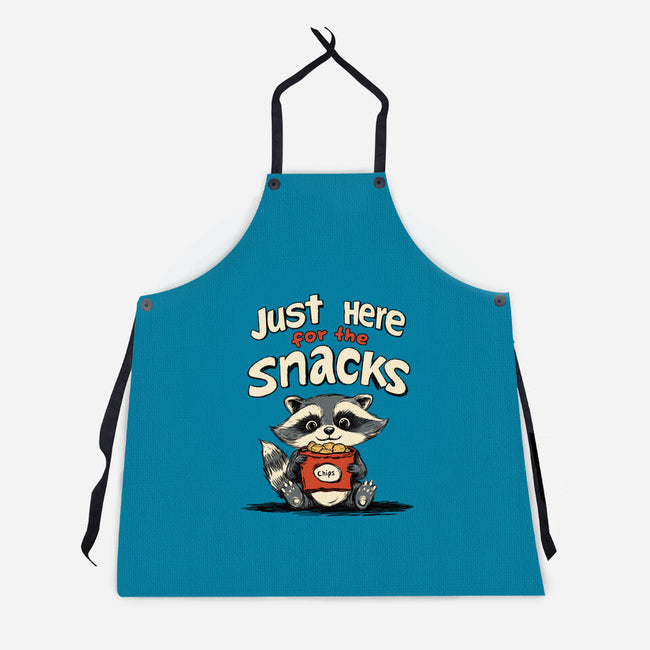 Just Here For The Snacks-Unisex-Kitchen-Apron-Geeky Girlky