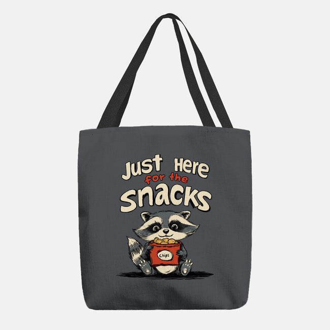 Just Here For The Snacks-None-Basic Tote-Bag-Geeky Girlky