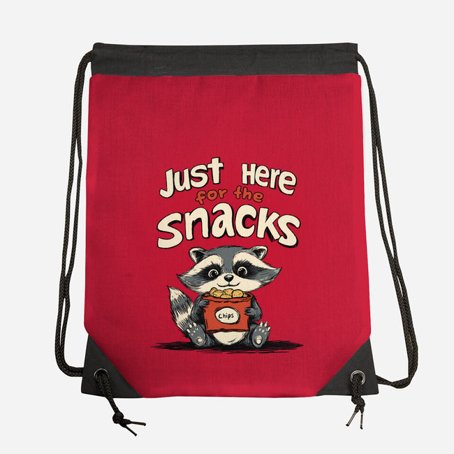 Just Here For The Snacks-None-Drawstring-Bag-Geeky Girlky