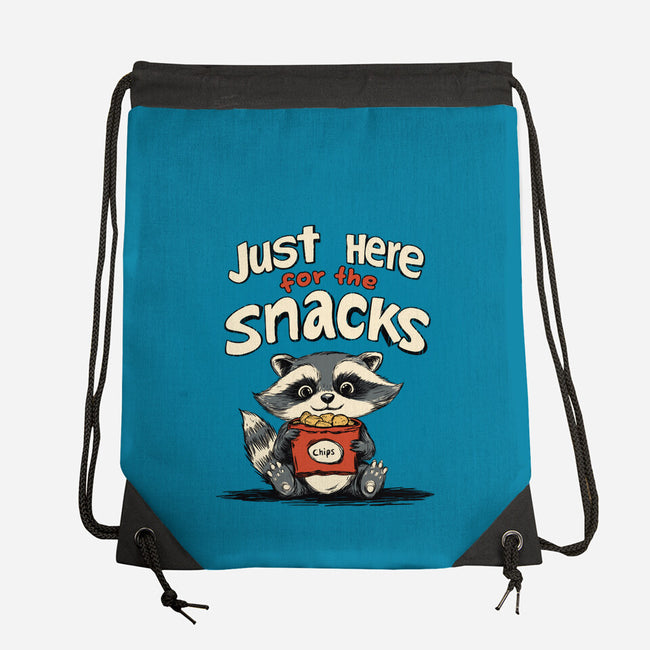 Just Here For The Snacks-None-Drawstring-Bag-Geeky Girlky