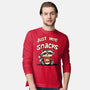 Just Here For The Snacks-Mens-Long Sleeved-Tee-Geeky Girlky