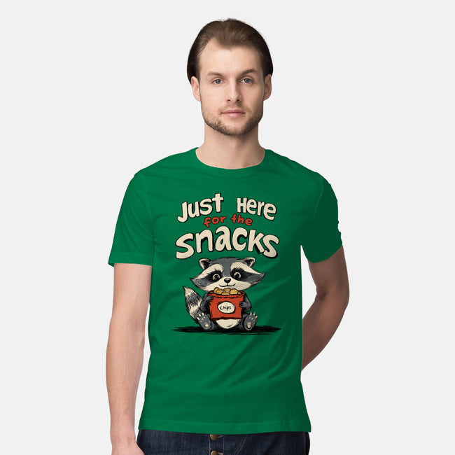 Just Here For The Snacks-Mens-Premium-Tee-Geeky Girlky