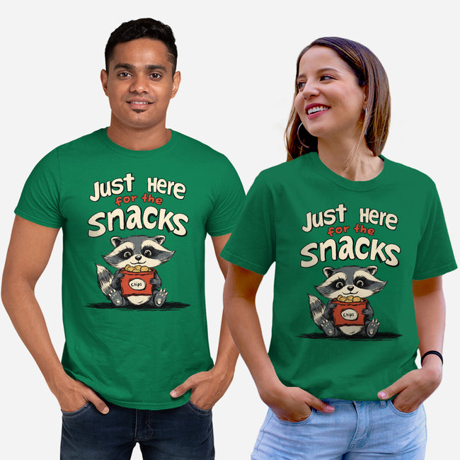 Just Here For The Snacks-Unisex-Basic-Tee-Geeky Girlky