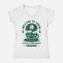 Immersive Mental World Coffee-Womens-V-Neck-Tee-LAGELANTEE