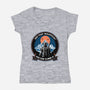 Skyrim Expedition Patch-Womens-V-Neck-Tee-Dylon_G