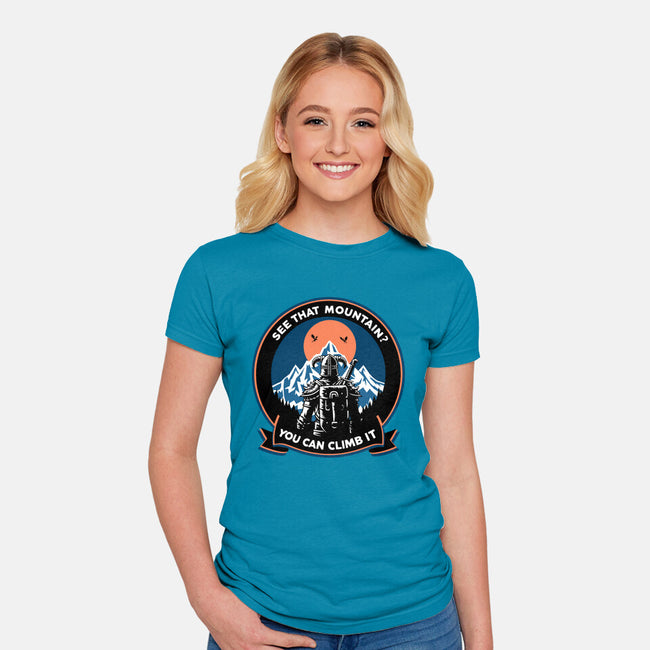 Skyrim Expedition Patch-Womens-Fitted-Tee-Dylon_G