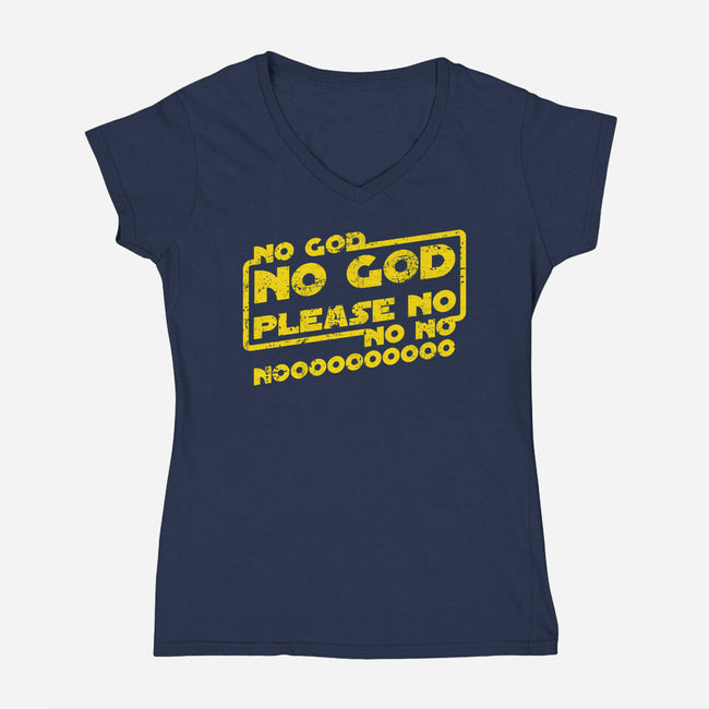 No God-Womens-V-Neck-Tee-Dylon_G