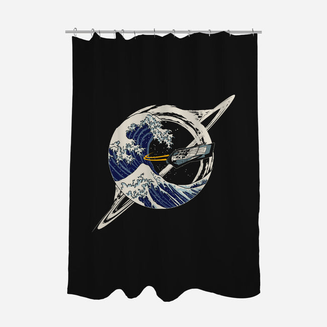 Interstellar Kanagawa Wave-None-Polyester-Shower Curtain-Dylon_G