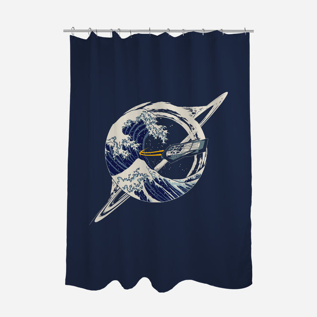 Interstellar Kanagawa Wave-None-Polyester-Shower Curtain-Dylon_G