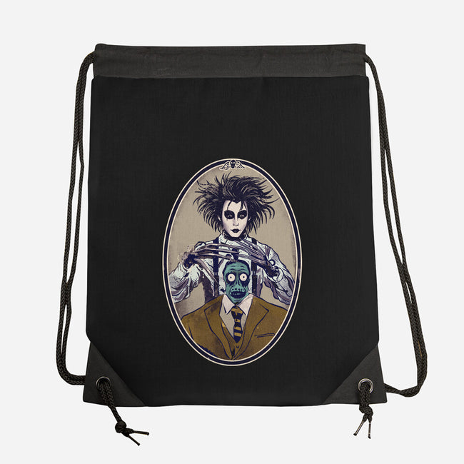 Gothic Barber-None-Drawstring-Bag-Diego Gurgell