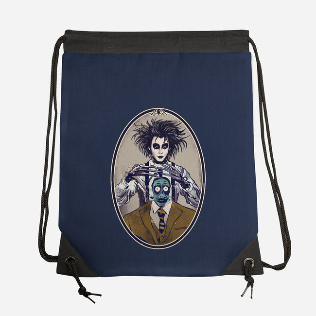 Gothic Barber-None-Drawstring-Bag-Diego Gurgell