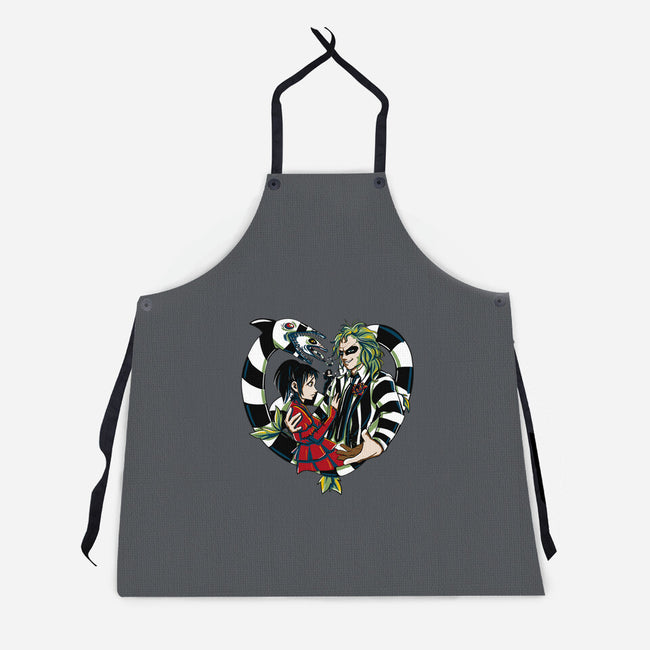 The Demon And The Wife-Unisex-Kitchen-Apron-ellr