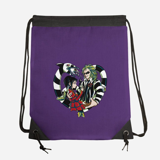 The Demon And The Wife-None-Drawstring-Bag-ellr