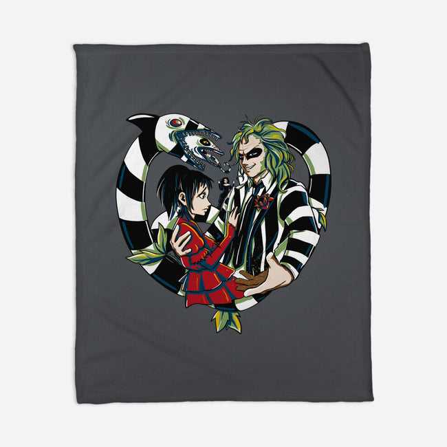 The Demon And The Wife-None-Fleece-Blanket-ellr