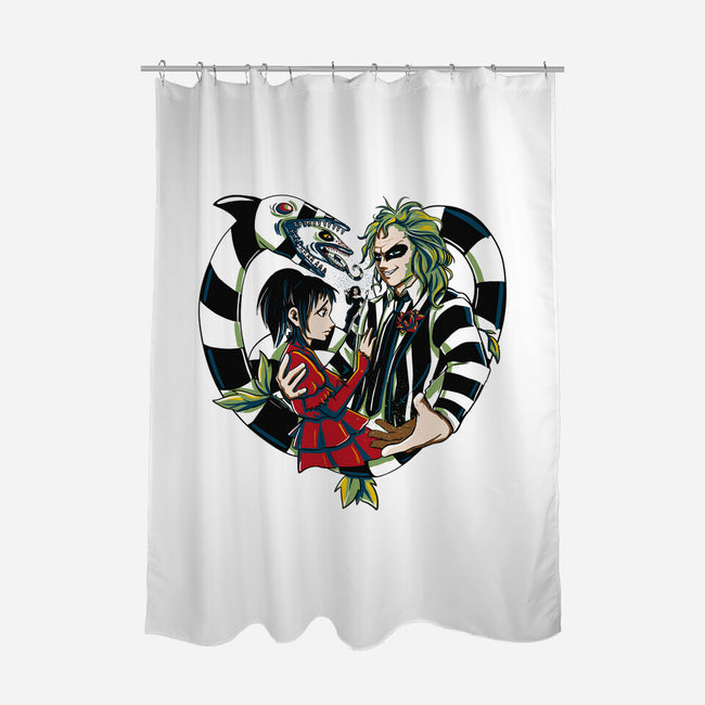 The Demon And The Wife-None-Polyester-Shower Curtain-ellr