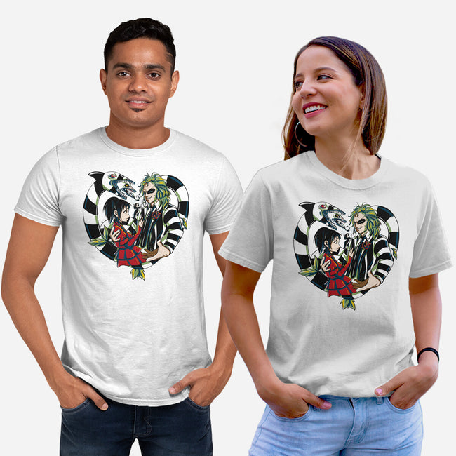 The Demon And The Wife-Unisex-Basic-Tee-ellr