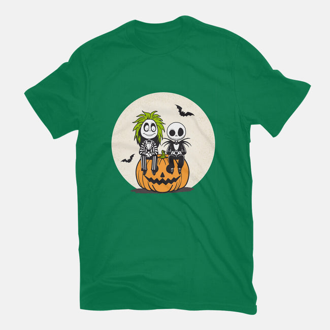 Jack And Beetlejuice-Womens-Basic-Tee-Tusetdesign