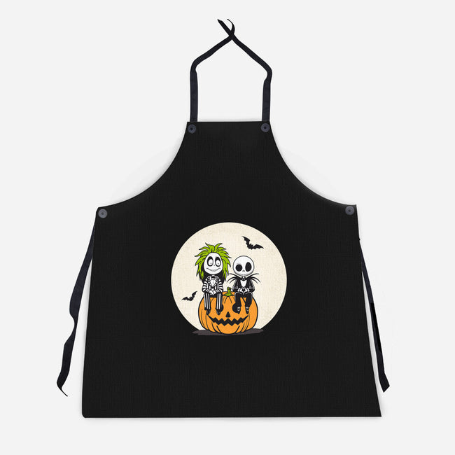 Jack And Beetlejuice-Unisex-Kitchen-Apron-Tusetdesign