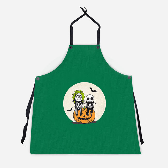 Jack And Beetlejuice-Unisex-Kitchen-Apron-Tusetdesign