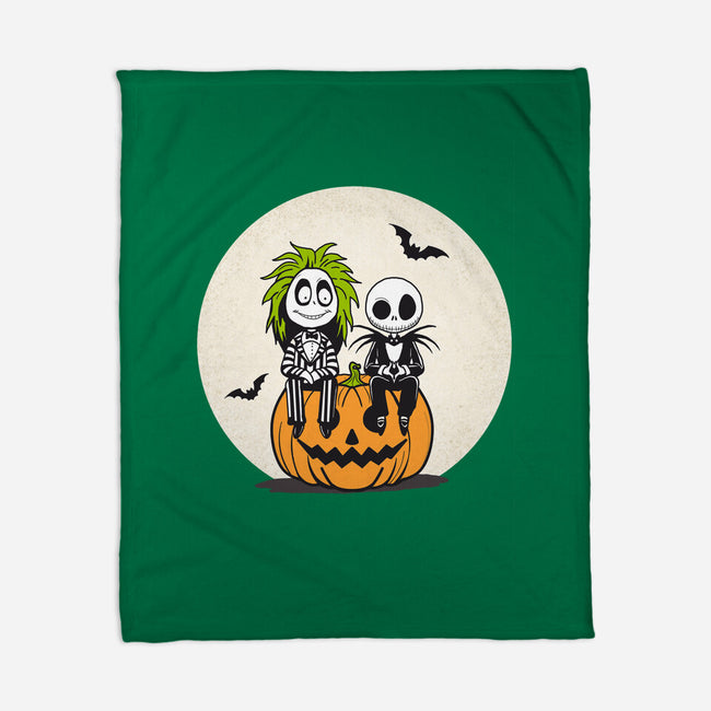 Jack And Beetlejuice-None-Fleece-Blanket-Tusetdesign