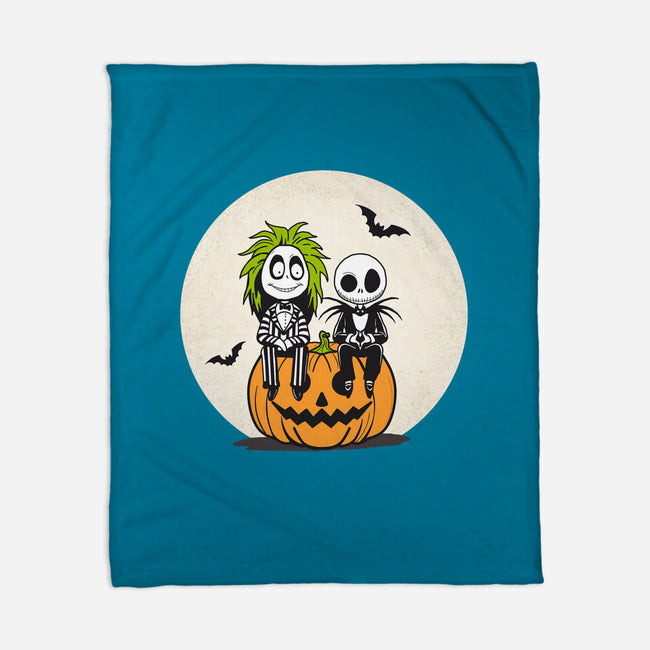 Jack And Beetlejuice-None-Fleece-Blanket-Tusetdesign