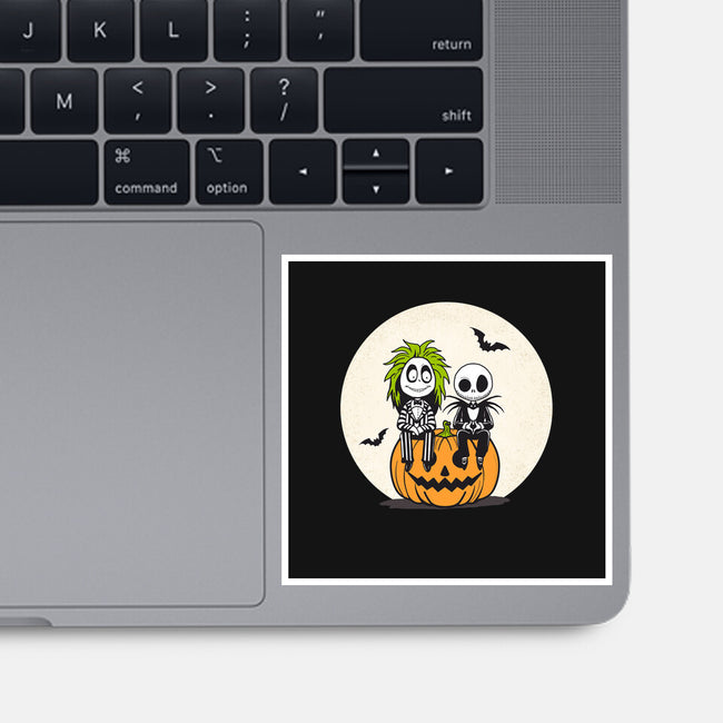 Jack And Beetlejuice-None-Glossy-Sticker-Tusetdesign