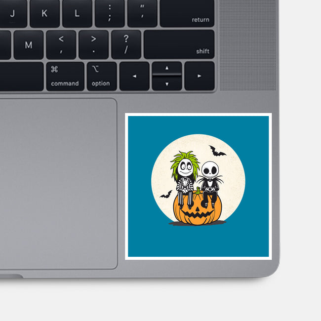 Jack And Beetlejuice-None-Glossy-Sticker-Tusetdesign