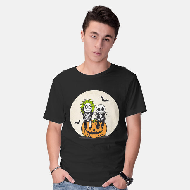 Jack And Beetlejuice-Mens-Basic-Tee-Tusetdesign