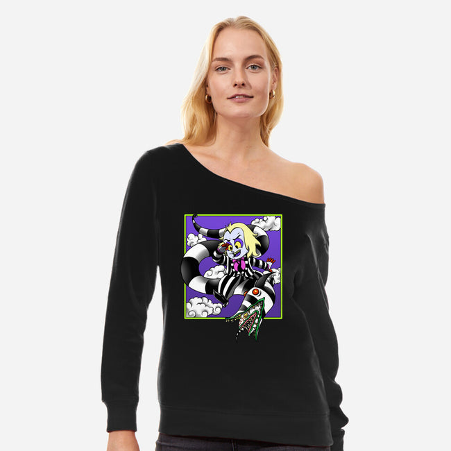 Worm Ball-Womens-Off Shoulder-Sweatshirt-joerawks