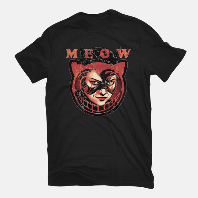 The Cat Said Meow-Womens-Basic-Tee-glitchygorilla