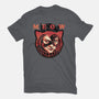 The Cat Said Meow-Womens-Fitted-Tee-glitchygorilla