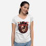 The Cat Said Meow-Womens-V-Neck-Tee-glitchygorilla